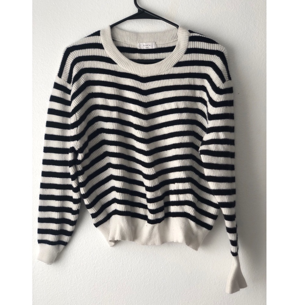 Black and white sweater